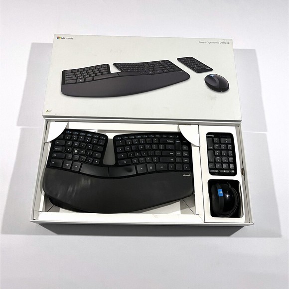 Microsoft Computers, Laptops & Parts Microsoft Sculpt Ergonomic L5v000 Wireless Keyboard